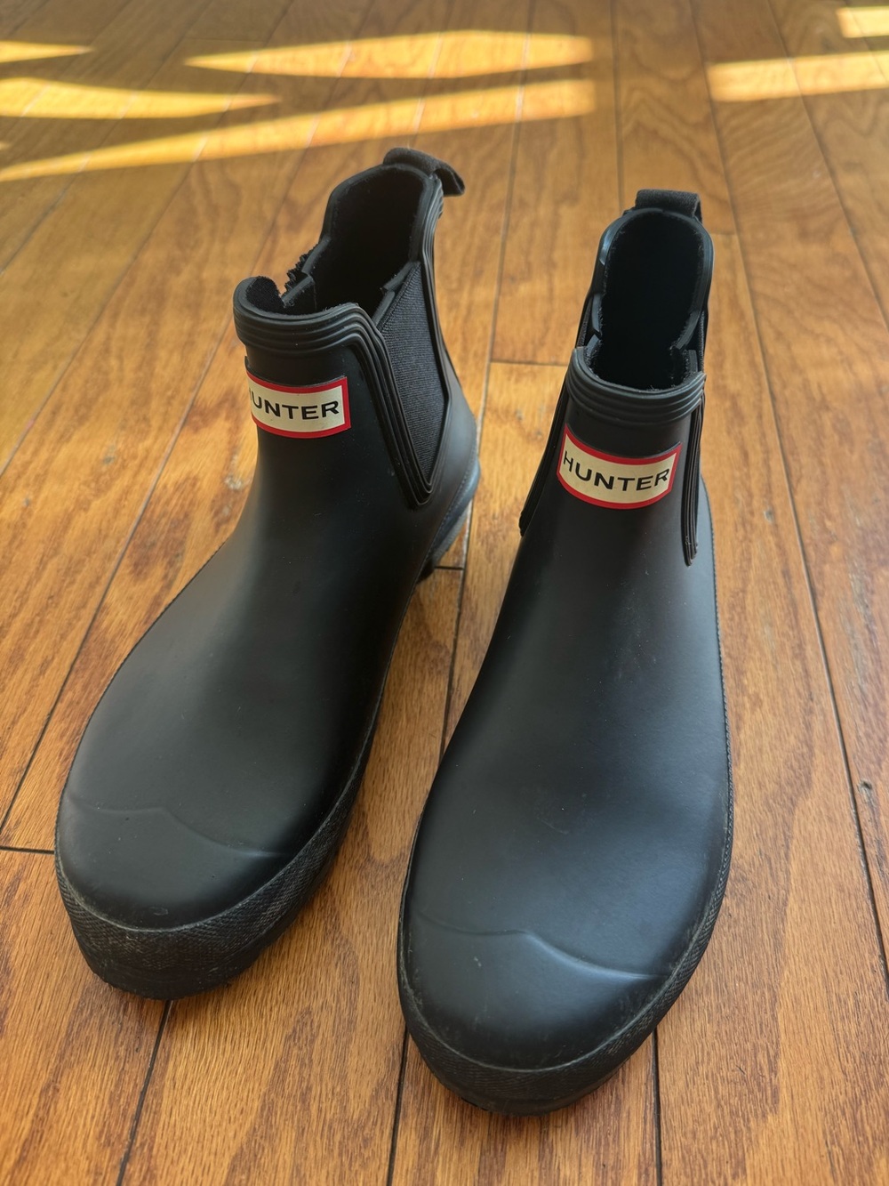 Hunter Matte Black Rain Booties
